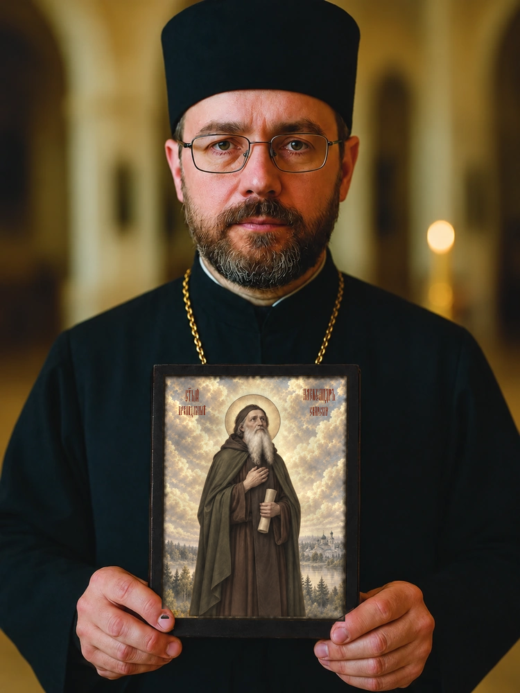 Александр Свирский — храмовая живопись · потёртое золото — фото 4