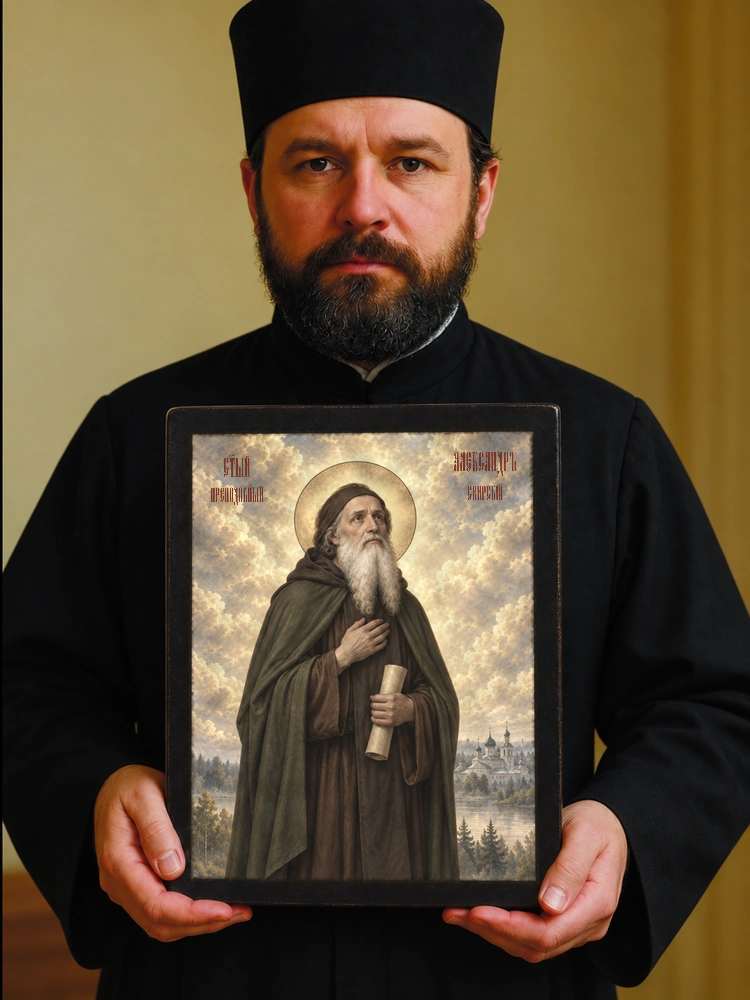 Александр Свирский — храмовая живопись · потёртое золото — фото 6