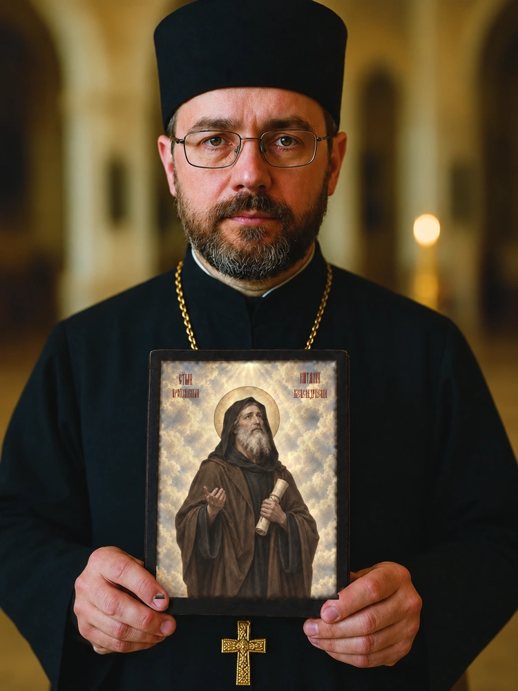 Виталий Александрийский — храмовая живопись · потёртое золото — фото 4