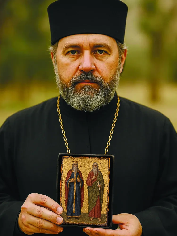 Адам и царь Мелхиседек — В руках мастера (малый формат 10×12 см)
