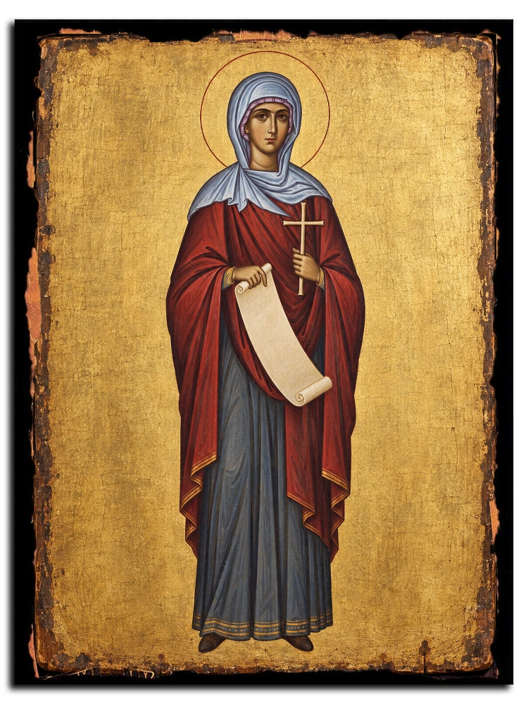 Афина — икона на дереве