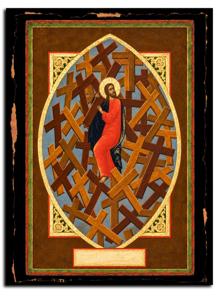 Грехи наши На себе понесе — икона на дереве