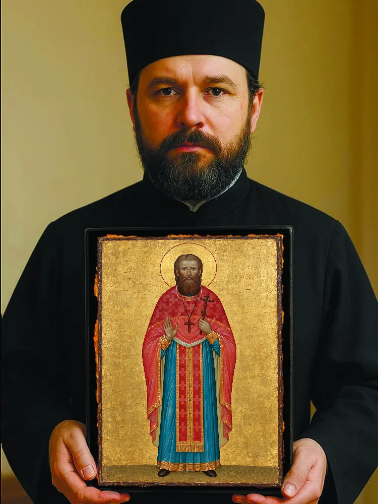 Григорий Троицкий, пресвитер — Резной оборот с крестом «Спаси и сохрани»