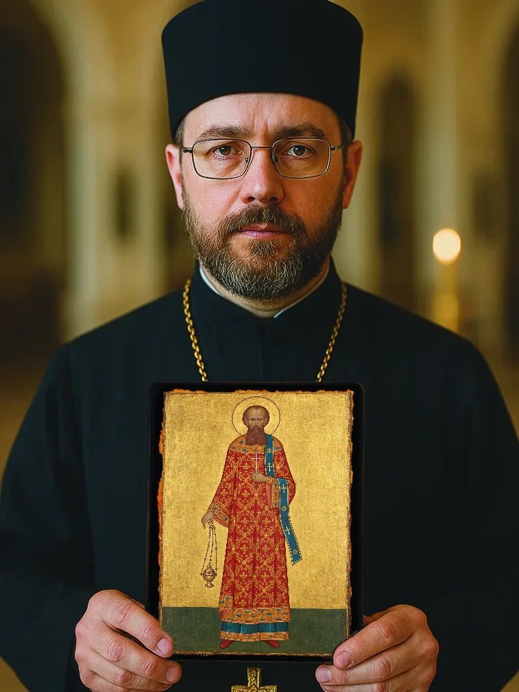Иоанн Плотников, диакон — Большой храмовый и подарочный формат 30×40 см