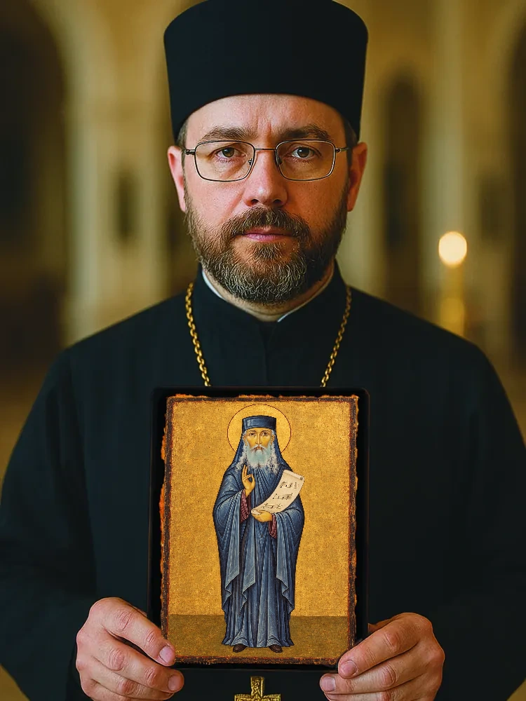 Исповедник Евфимий (Кереселидзе), игумен — Большой храмовый и подарочный формат 30×40 см