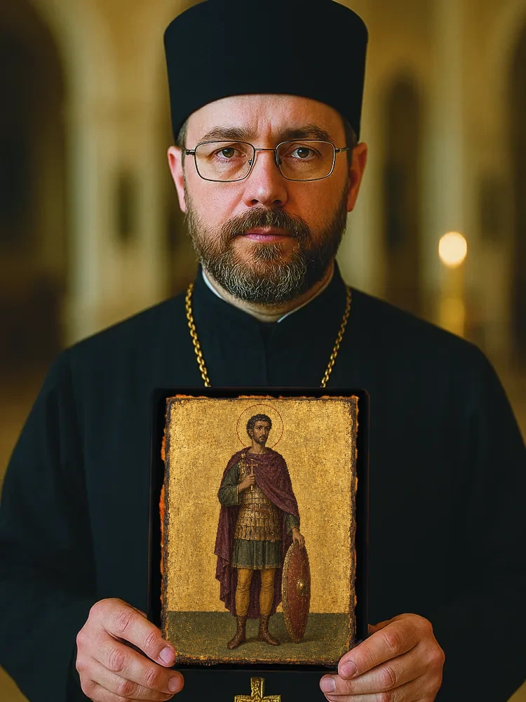 Феодор Апамейский — Большой храмовый и подарочный формат 30×40 см