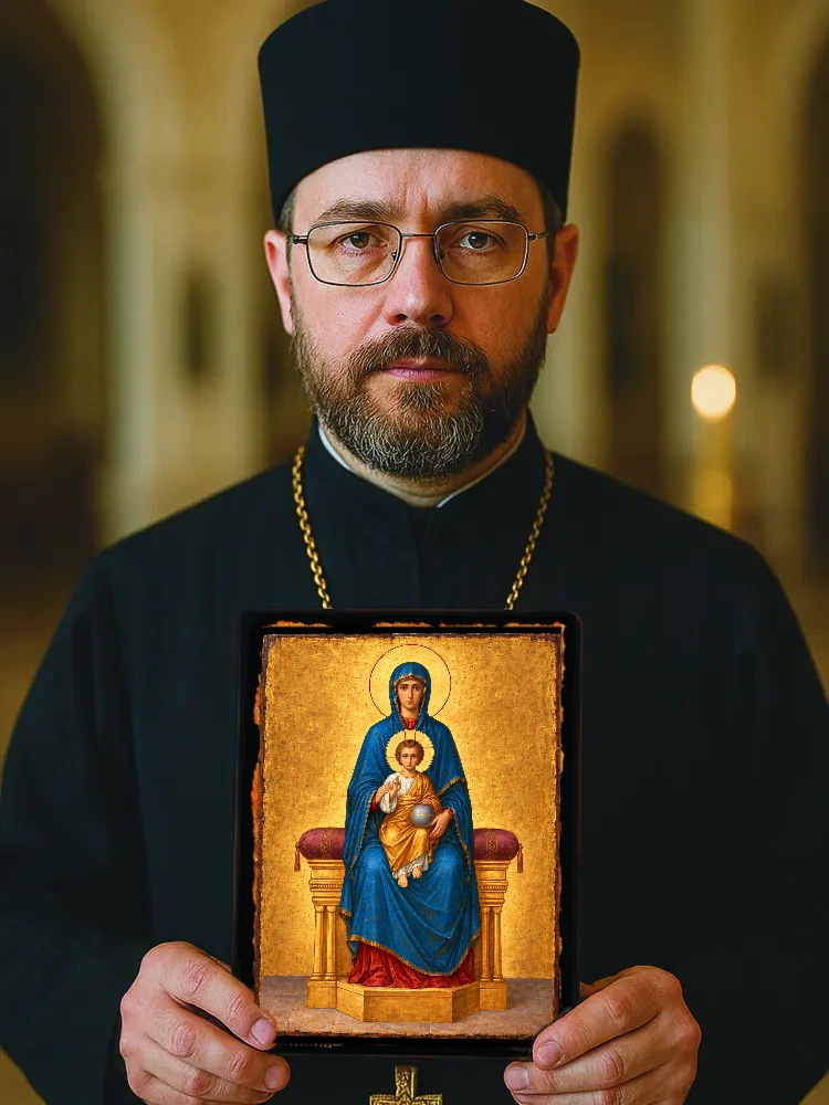 Тронная Александро-Свирская — Большой храмовый и подарочный формат 30×40 см