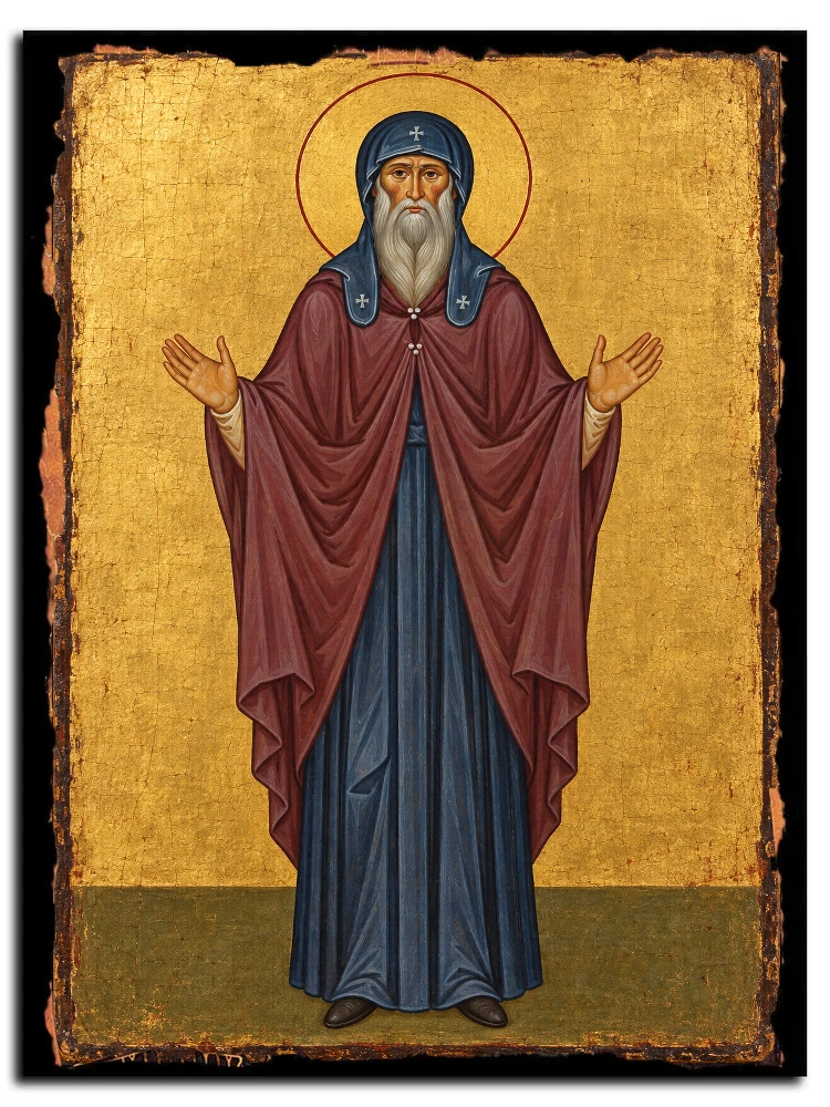 Икона «Преподобноисповедник Иоиль (Озерянский), архимандрит Святогорский» на дереве