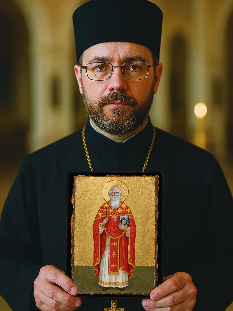 Священномученик Алексий Лельчицкий — Большой храмовый и подарочный формат 30×40 см