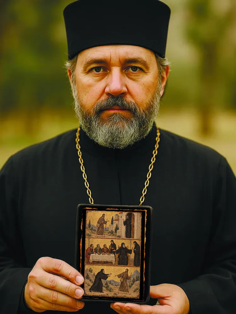 Христос в образе нищего — В руках мастера (малый формат 10×12 см)