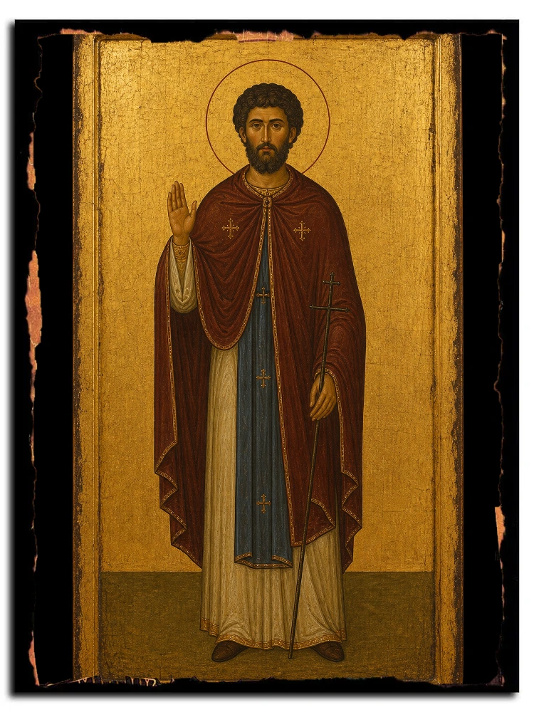 Николай Лебедев, пресвитер, исповедник — икона на дереве ручной работы