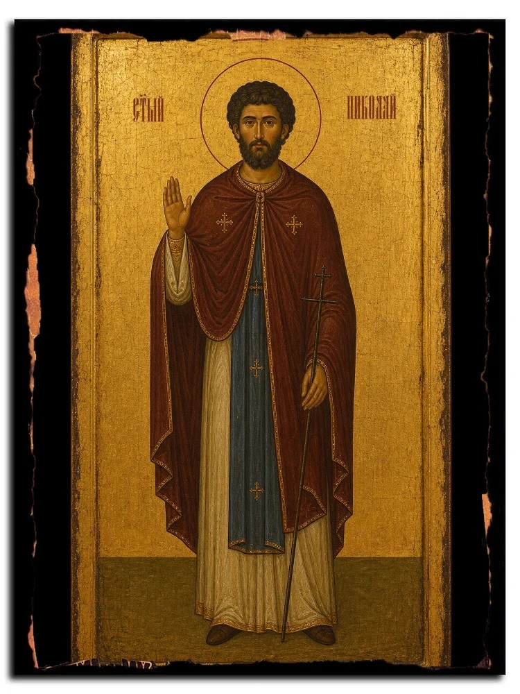 Николай Лебедев, пресвитер, исповедник — икона на дереве ручной работы