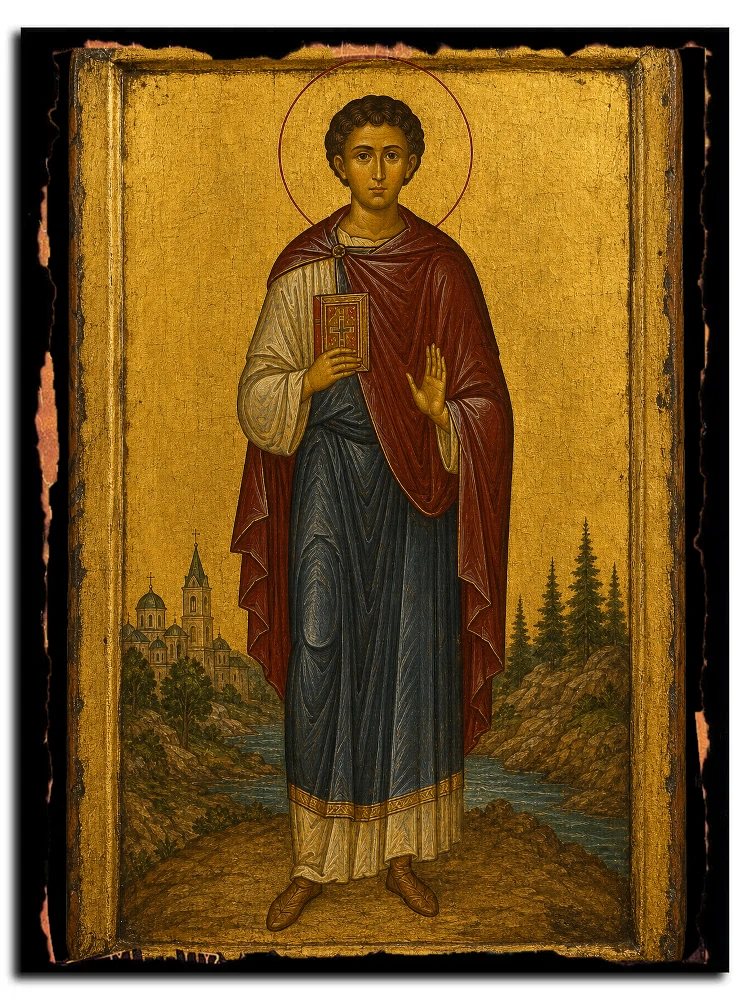 Севастиан (Фомин), Карагандинский, исповедник — икона на дереве ручной работы