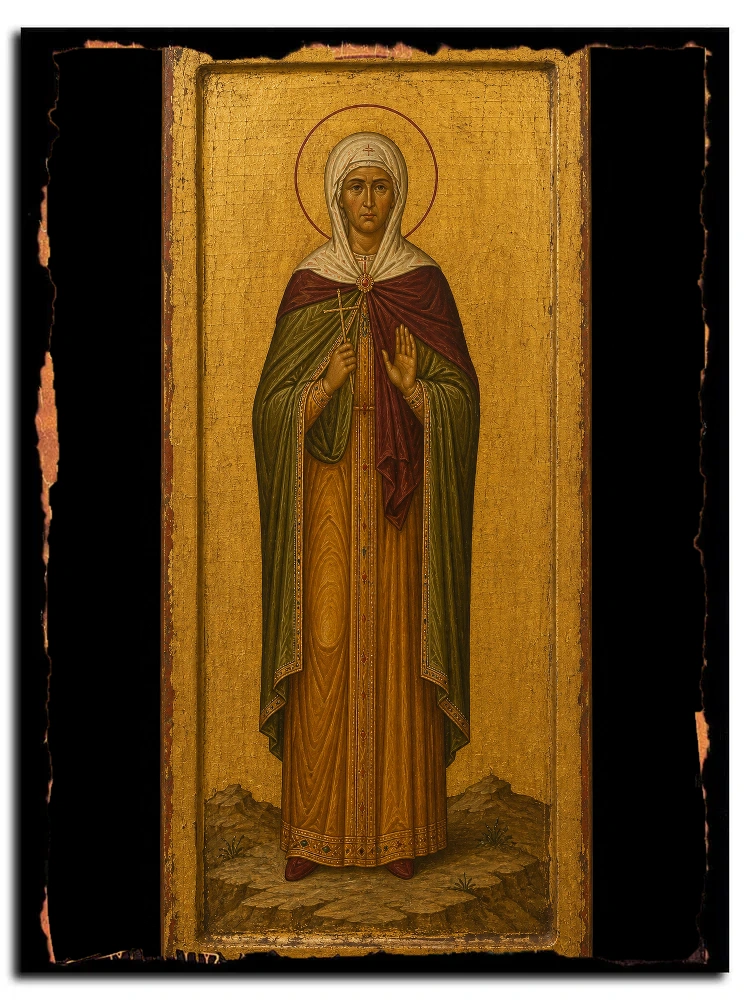 Дорофея Кесарийская (Каппадокийская), дева, мученица — икона на дереве ручной работы