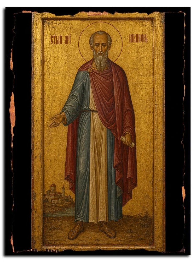 Иакинф Римский, мученик — икона на дереве ручной работы