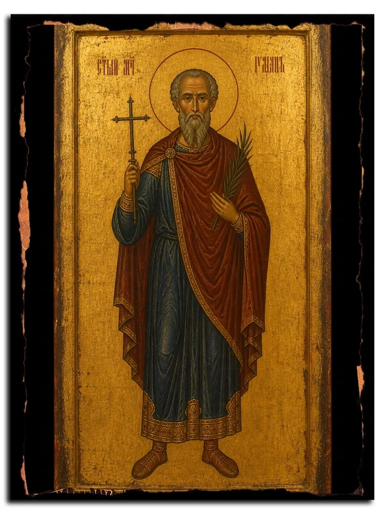 Иулиан Никомидийский, мученик — икона на дереве ручной работы