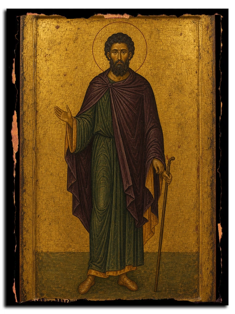 Прокопий Устьянский, Важский, Вологодский, праведный — икона на дереве ручной работы