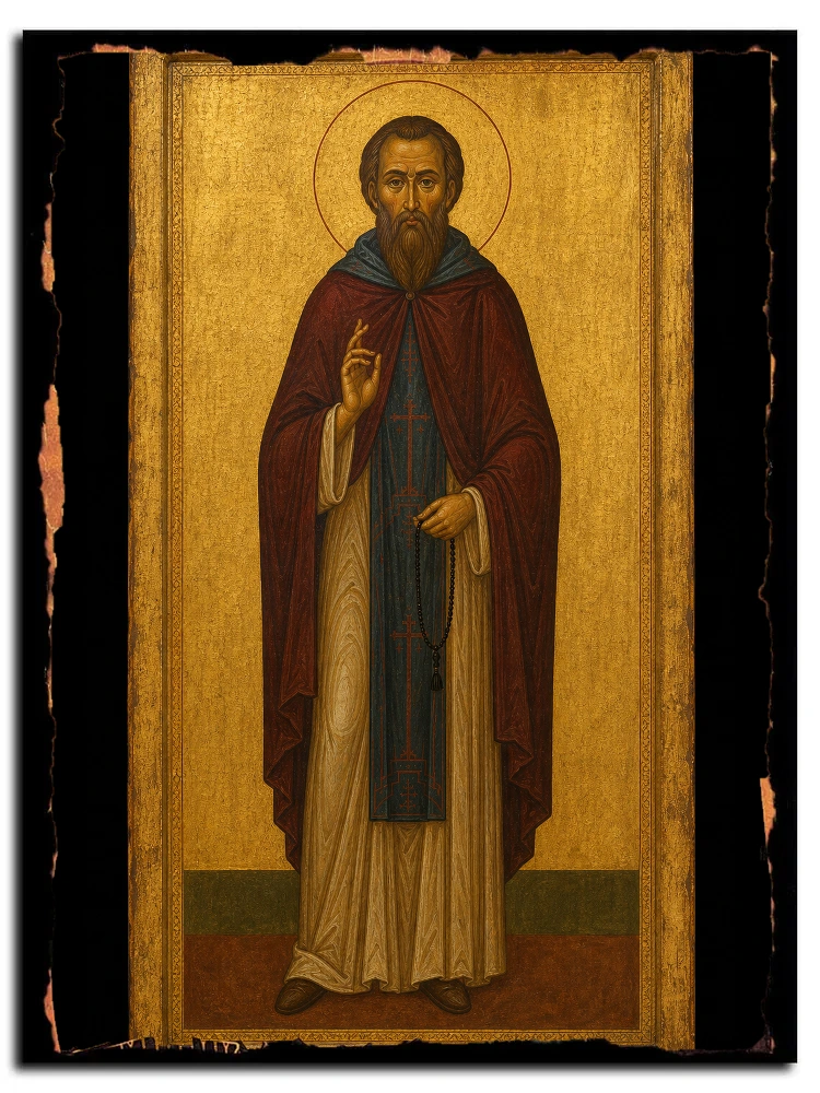 Аристоклий (Амвросиев), старец Московский, преподобный — икона на дереве ручной работы