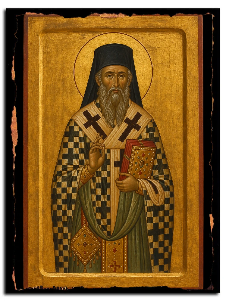 Марк Евгеник, архиепископ Ефесский, святитель — икона на дереве ручной работы