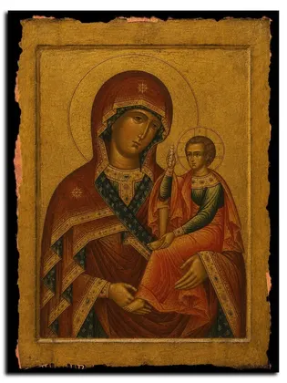Шуйская-Смоленская икона Божией Матери — икона на дереве