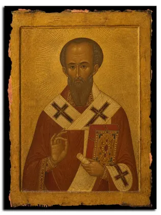 Григорий Палама — икона на дереве