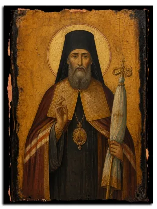 Епиктет Алмирисский — икона на дереве