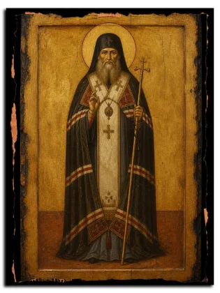 Макарий (Шаров), Глинский — икона на дереве