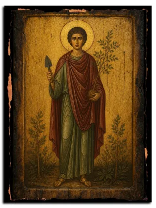 Фока Вертоградарь (Садовник), Синопский — икона на дереве