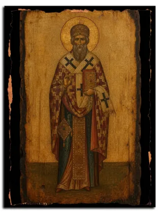 Георгий, Амастридский — икона на дереве