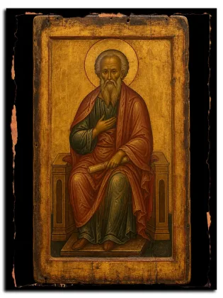 Иессей, отец царя Давида — икона на дереве