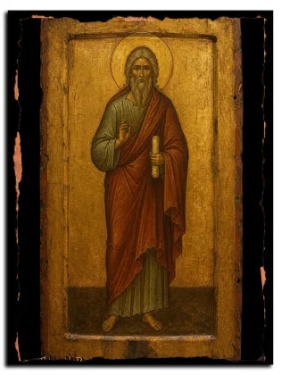 Иона прор — икона на дереве