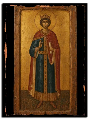 Иосия, царь Иудейский — икона на дереве