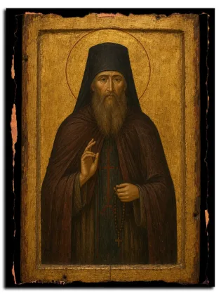 Исаакий Сокольницкий (Алфанов) — икона на дереве