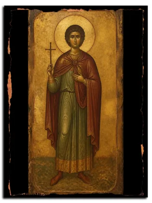 Алфий Бастрийский, Месопольский — икона на дереве