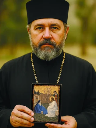 Христос в доме Марфы и Марии — вид 2