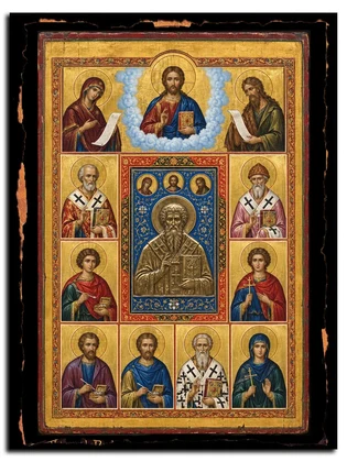 Избранные Святые целители С металлическим средником