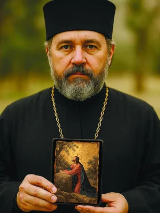 Христос в молитве — вид 2