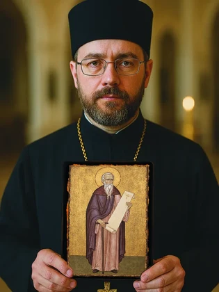 Преподобный Даниил Исихаст (Сихаструл) — вид 4