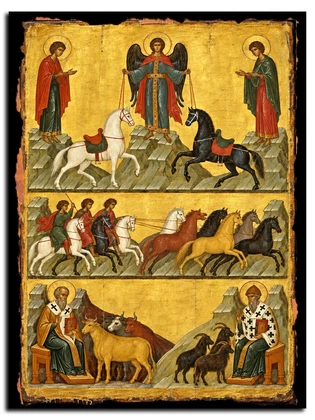 Флор и Лавр с Власием и Спиридоном — вид 1
