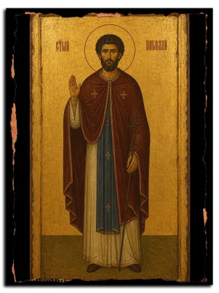 Николай Лебедев, пресвитер, исповедник — икона на натуральном дереве