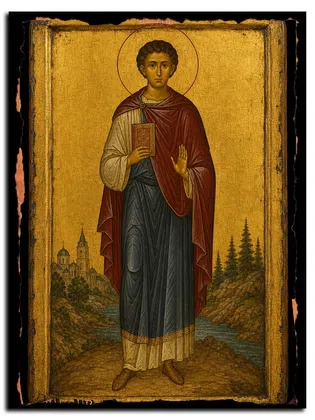 Севастиан (Фомин), Карагандинский, исповедник — икона на дереве