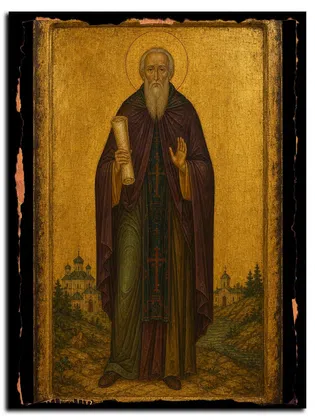 Владимир (Терентьев), игумен, исповедник — икона на дереве