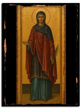 Агния (Анна) Римская, дева, мученица — икона на дереве