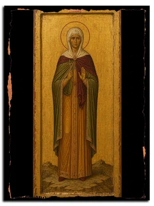Дорофея Кесарийская (Каппадокийская), дева, мученица — икона на дереве ручной работы