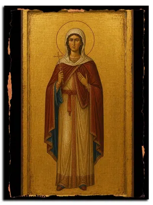 Евлампия Никомидийская, мученица — икона на дереве