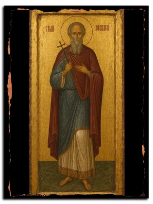 Афанасий Жуланов, мученик — икона на натуральном дереве