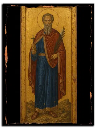 Александр Лионский, мученик — икона на дереве