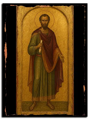 Антонин Римский, мученик — икона на дереве