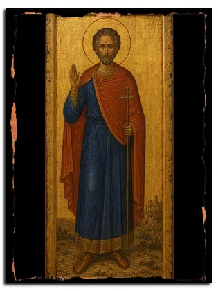 Азат Гадиабский (Персидский), мученик — икона на дереве ручной работы