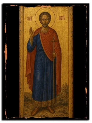Азат Гадиабский (Персидский), мученик — икона на натуральном дереве